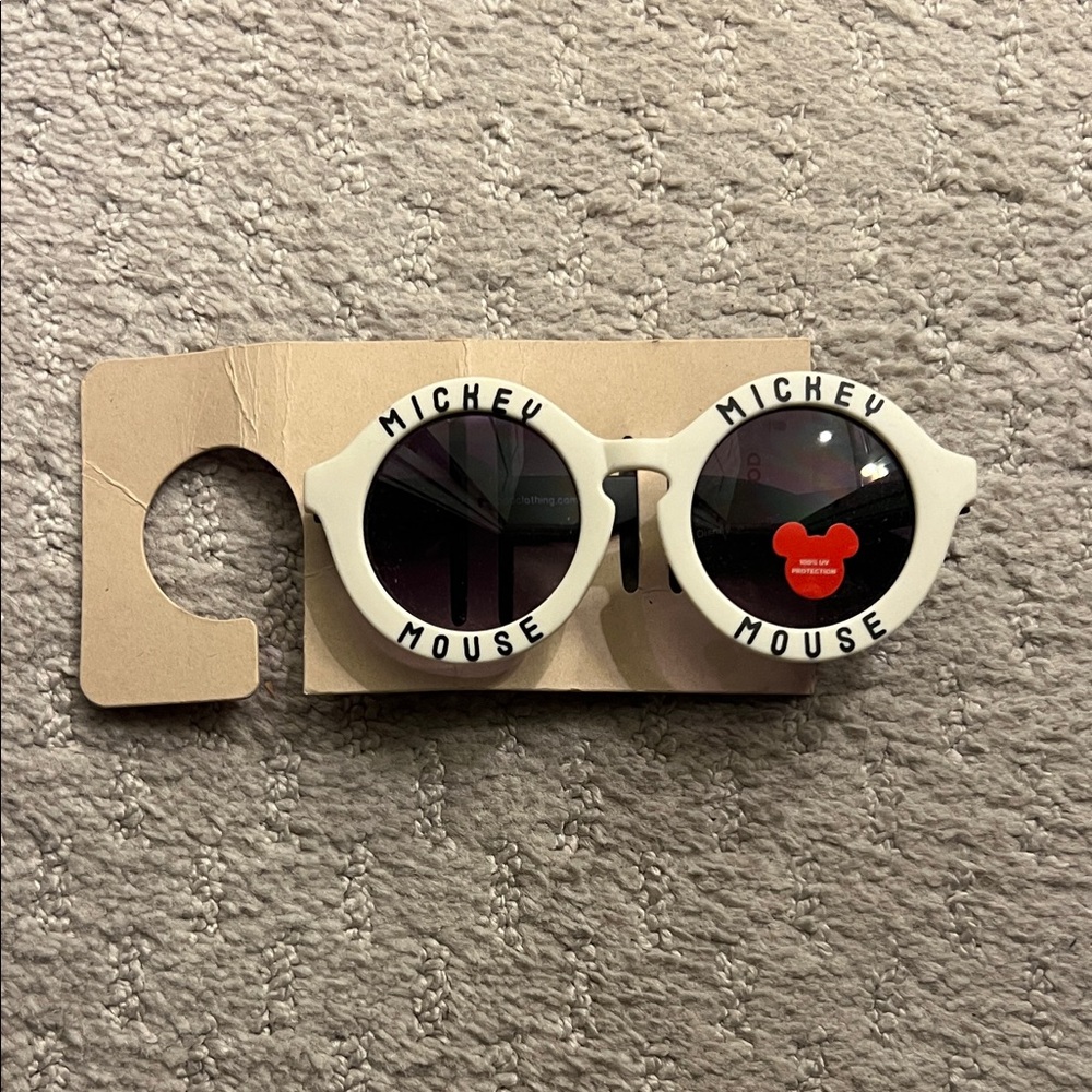 Kids Mickey Mouse White Sunglasses